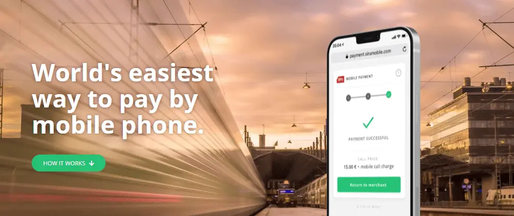 Pay with Siru Mobile at casino